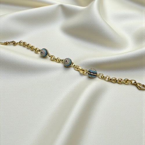 Azure Globe Bracelet