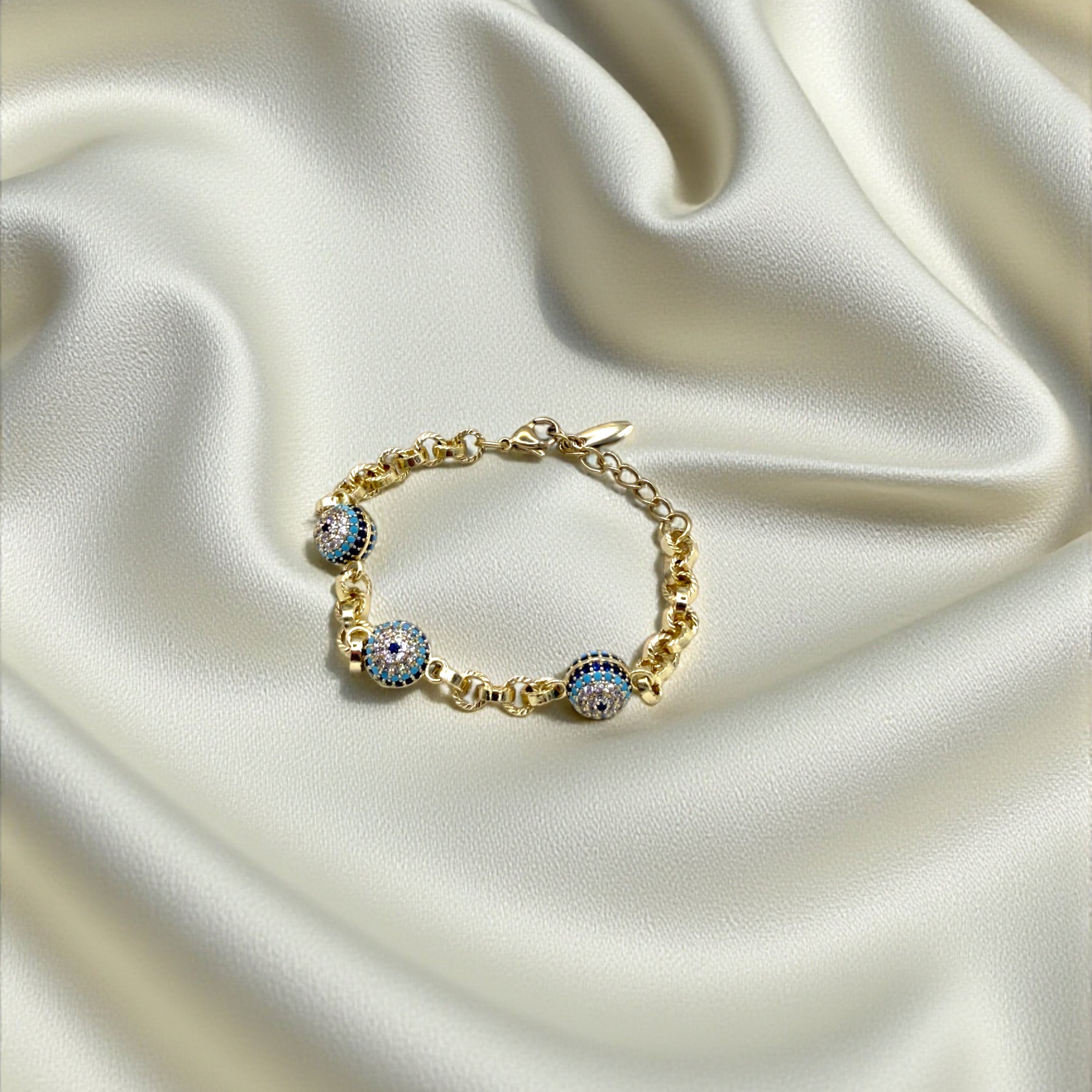 Azure Globe Bracelet